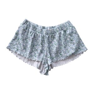 Hill House Trellis Print Lettuce Hem Sleep Shorts